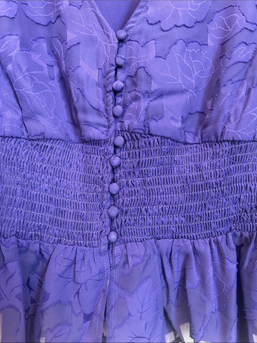 52SEVEN Floral Blouse in Violet Blue - Picture 4 of 10